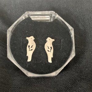 Tiny Stainless Steel Hypoallergenic Parrot Earrings